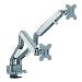 Flexee Dual Spring Dual Monitor Arm - White