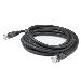 Network Patch Cable CAT6a - Rj-45 (male) To Rj-45 (male) - Stp Snagless - Black - 1m