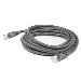 Network Patch Cable CAT6a - Rj-45 (male) To Rj-45 (male) - Stp Snagless - Grey - 1m