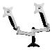 Articulating Dual Monitor Mount Clamp Grommet