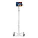 Bundle / Premium Medical Rolling Cart + Universal Tablet Wall Mount - Cling VESA - White