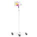 Bundle / Premium Medical Rolling Cart + Apex Secured Enclosure Wall Mount for iPad 10th-11th (A16) Gen - White