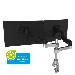 Caparo 4 Twin Monitor Arm Silver