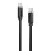 Elements Silicone 5A/240W USB2 USB-C TO C Male Cable Black -1m