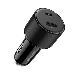 100W Car Charger USB-C USB-A Ports Fast Charging 1m Cable